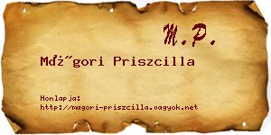 Mágori Priszcilla névjegykártya